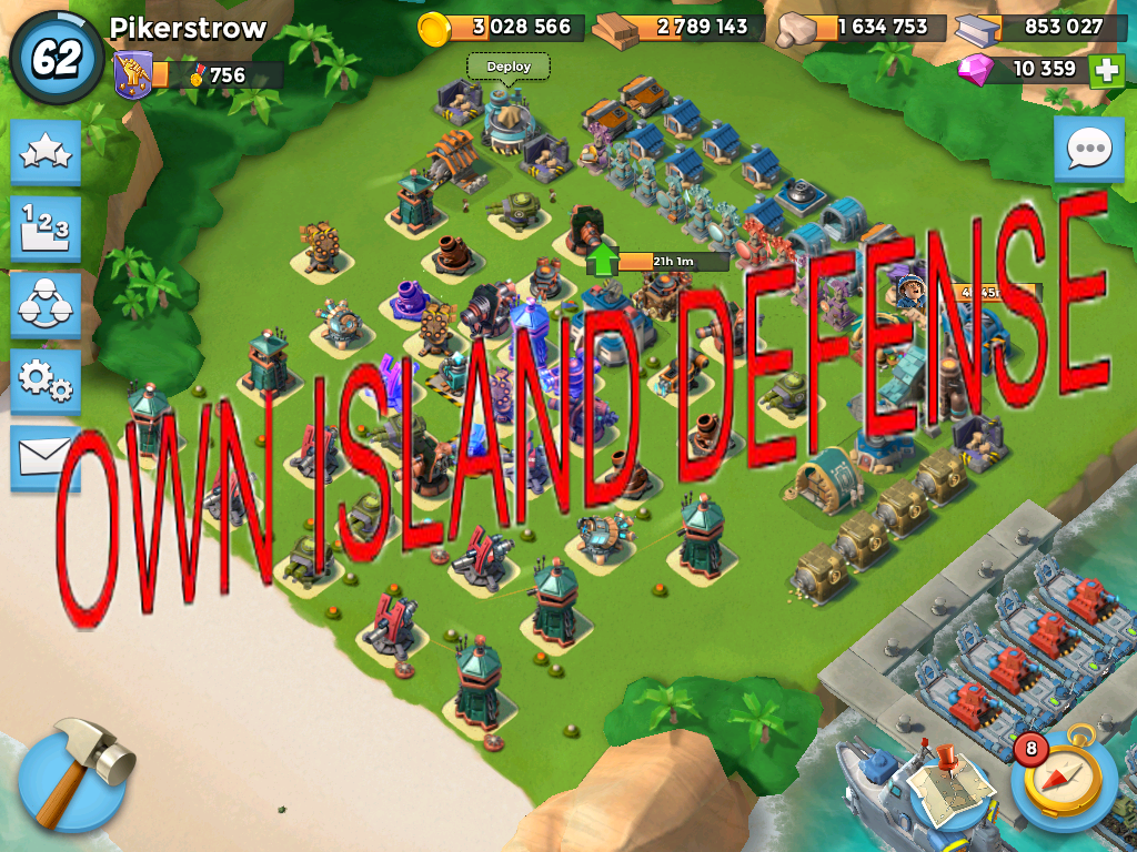 Own island defense. How to place units