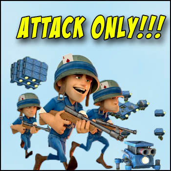 boom beach attack only