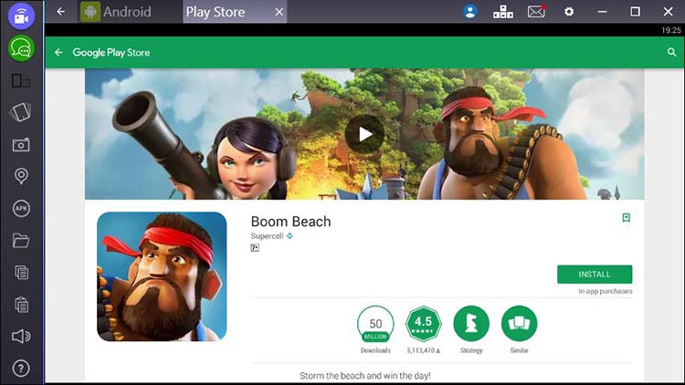 Boom Beach installing